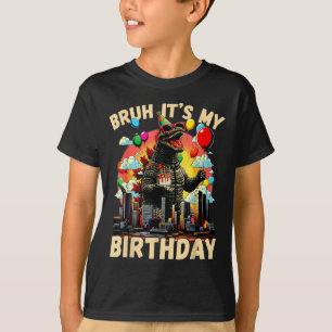 Camiseta É o Meu Aniversário Festa de Aniversário Kaiju Jap