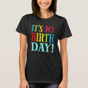 Camiseta É o meu aniversário Mulheres Homens Meninos Menino