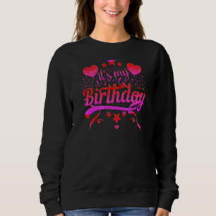 Camiseta É o meu aniversário para garotas adolescentes