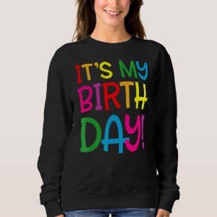 Camiseta É o meu aniversário para mulheres adolescentes
