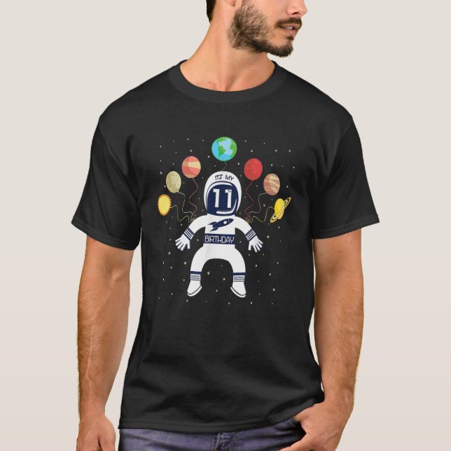 Camiseta É o meu Astronauta de Astronauta de Astronauta de  (Frente)