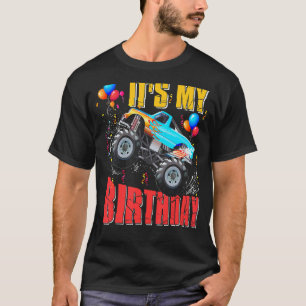 Camiseta É O Meu Carro De Caminhão Monstro De Aniversário Q