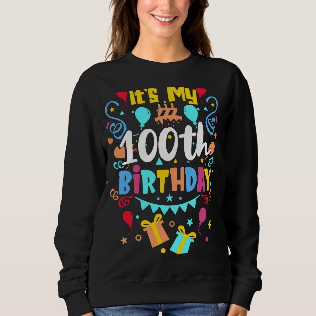 Camiseta É o meu centésimo aniversário. (Frente)