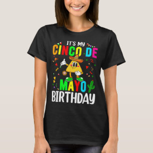 Camiseta É o meu Cinco de Mayo Birthday Cinco de Mayo