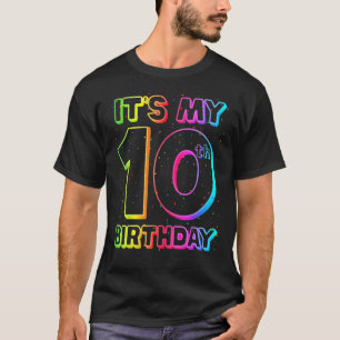 Camiseta É o meu décimo aniversário, décimo aniversário, de