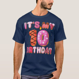 Camiseta É O Meu Décimo Aniversário, Donuz de 10 Anos