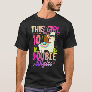 Camiseta É o meu décimo aniversário, essa garota é 10 anos