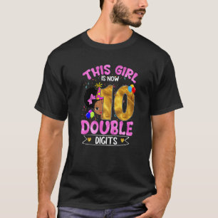 Camiseta É o meu décimo aniversário, essa garota tem 10 Gi