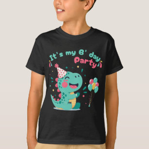 Camiseta É o meu Dinasour de aniversário