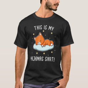 Camiseta É O Meu Gato Bonito De Pijama Dormindo Pijama Anim
