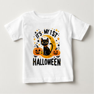 Camiseta É o meu gato preto de abóbora de 1rua