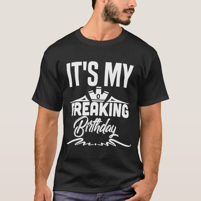 Camiseta É o meu humor de aniversário (Frente)