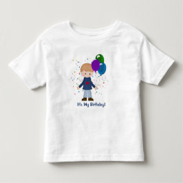 Camiseta É o meu menino bonitinho de aniversário com camise
