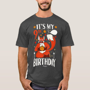 Camiseta É o meu nono aniversário.