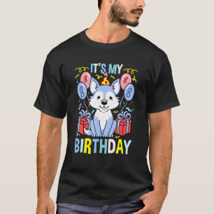 Camiseta É o meu oitavo Lobo de Aniversário