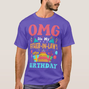 Camiseta É o meu Pai de Aniversário na Lei da Família do Pr