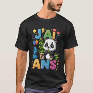 Camiseta É o meu Panda de Aniversário para Festa de Meninas