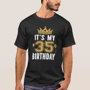 Camiseta É o meu presente de aniversário de 35 anos para o 