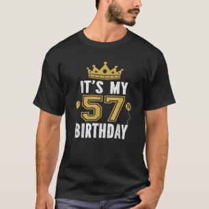 Camiseta É o meu presente de aniversário de 57 anos para um