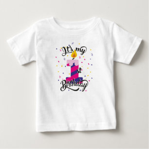 Camiseta É o meu primeiro aniversário