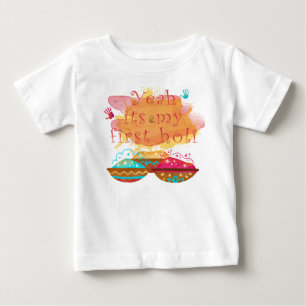 CAMISETA É O MEU PRIMEIRO FATO DE BEBÊ HOLI