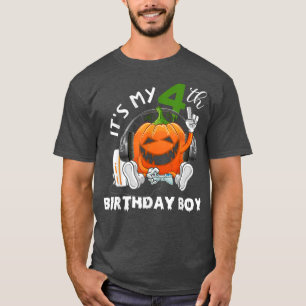 Camiseta É o meu quarto aniversário, garoto do Dia das Brux