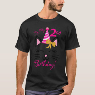 Camiseta É o meu segundo aniversário de natal de gata