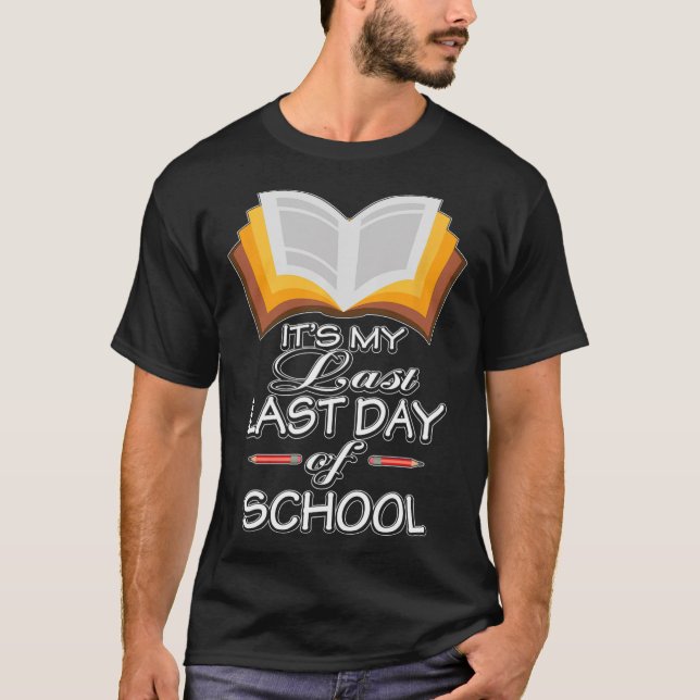 Camiseta É o meu último dia de professor Retirem (Frente)