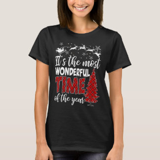 Camiseta É o momento mais maravilhoso de Natal Buffalo Red