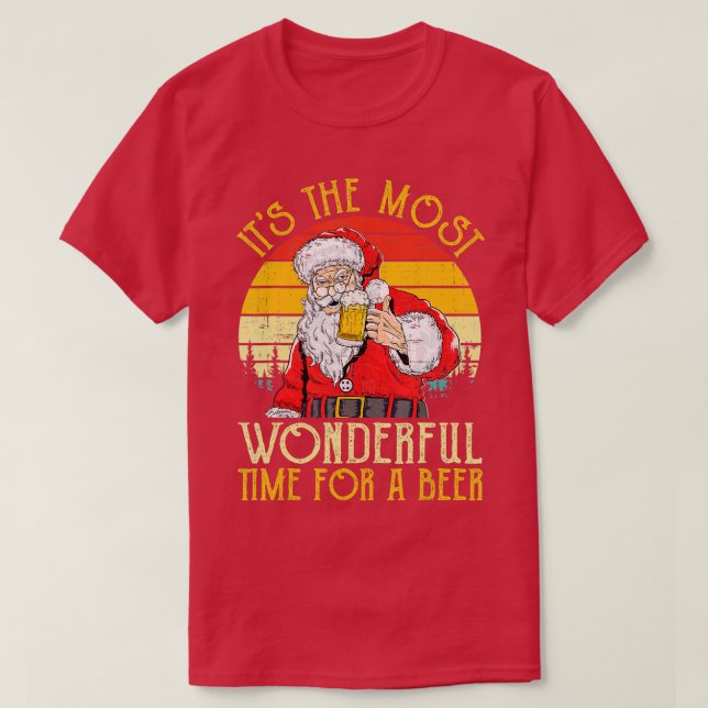 Camiseta É O Momento Mais Maravilhoso Para Um Natal De Bebê (Frente do Design)