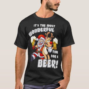 Camiseta É O Momento Mais Maravilhoso Para Um Papai noel De