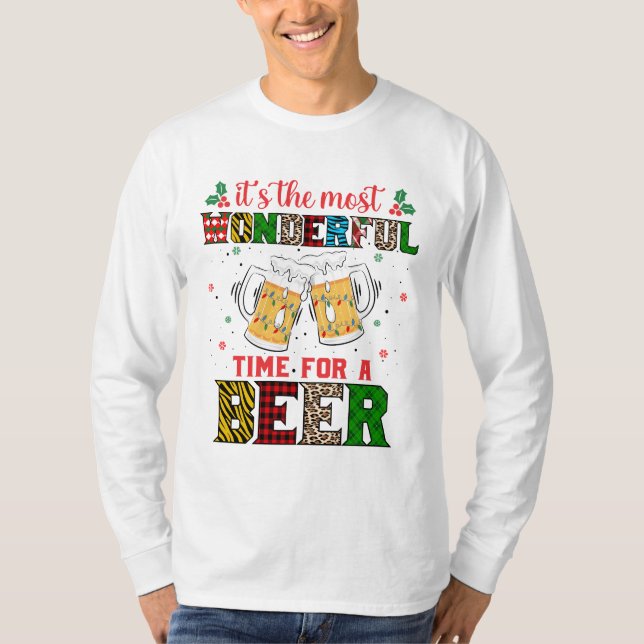Camiseta É O Momento Mais Maravilhoso Para Uma Cerveja (Frente)