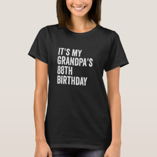 Camiseta É o oitavo aniversário do meu avô