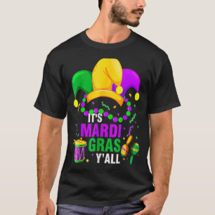 Camiseta É o partido Mardi Gras Yall Mardi Gras Jester Fest
