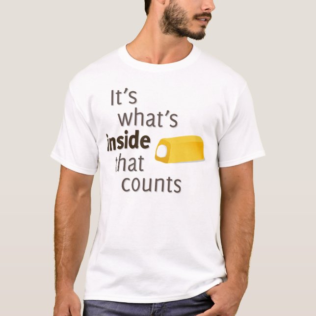 Camiseta É o que é o interior que conta (Frente)