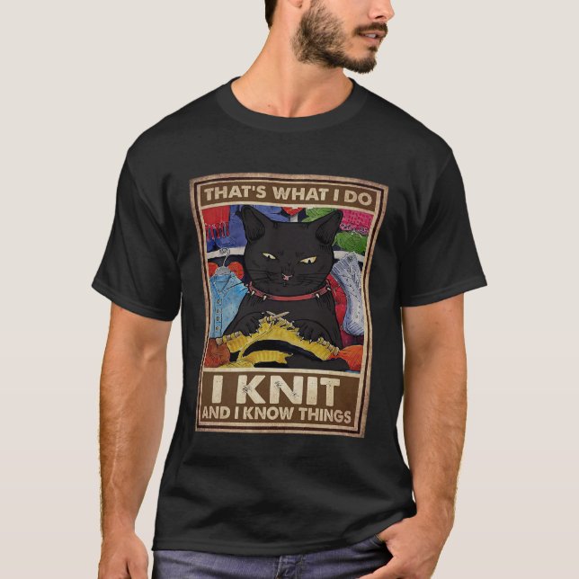 Camiseta É o que eu faço, eu sei, e sei coisas gatas (Frente)