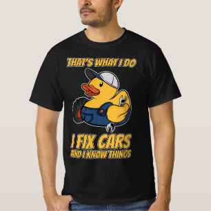 Camiseta É o que eu faço para consertar carros e saber cois