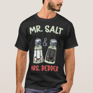 Camiseta É o Sr. Sal e Pimenta Condimentos Brancos Sal