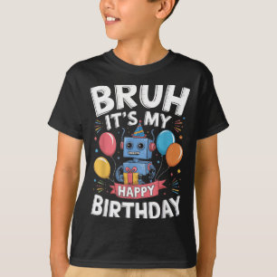 Camiseta É o tema do meu robô de festa de aniversário