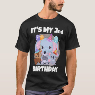 Camiseta É o Tema do meu segundo aniversário Zoo Aniversári