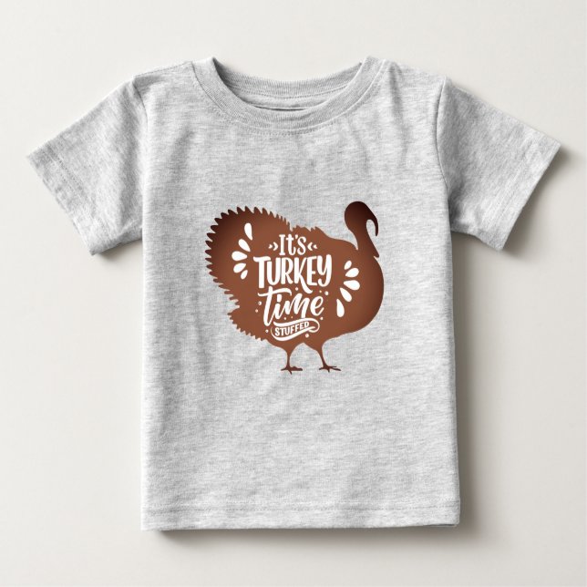 Camiseta É o tempo da Turquia para a Ação de Graças (Frente)
