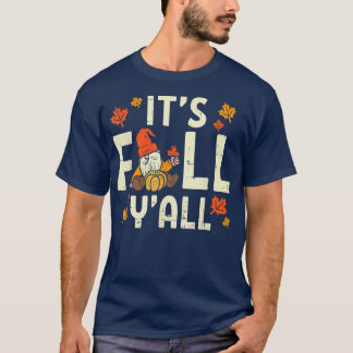Camiseta É o Yall Gnomo Pumpkin no Dia das Bruxas