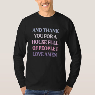 Camiseta E Obrigado Por Um Cheio De Pessoas Que Eu Amo