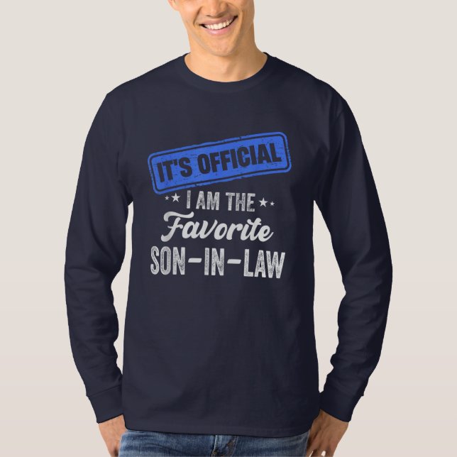 Camiseta é oficial eu sou o genro favorito (Frente)
