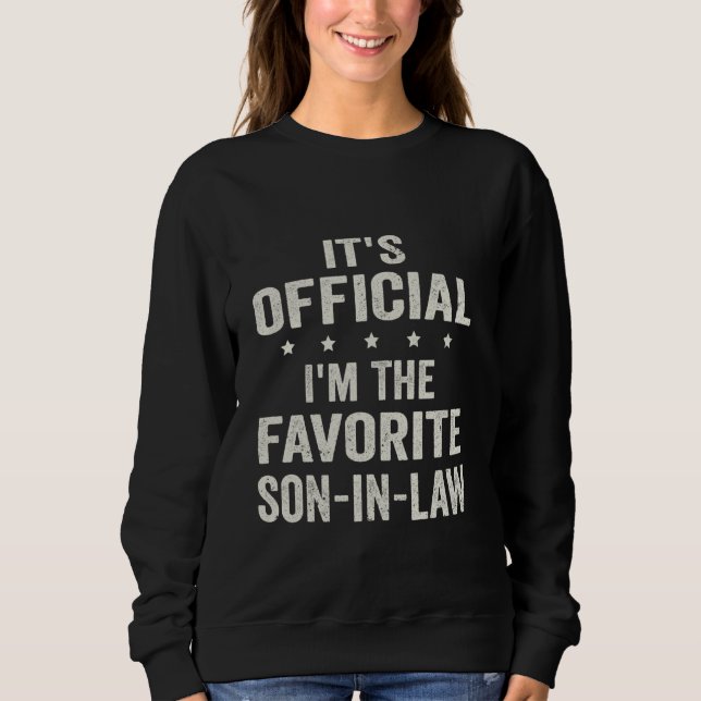 Camiseta É oficial, eu sou o genro favorito (Frente)