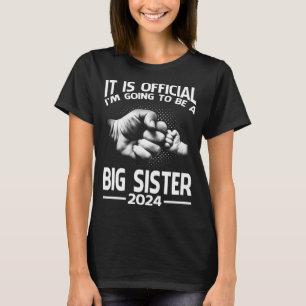 Camiseta É Oficial que eu serei uma Irmã Grande 2024