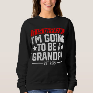 Camiseta É oficial que eu vou ser um vovô 2024 novo