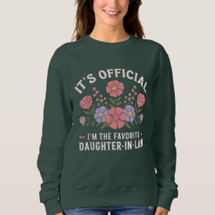 Camiseta É oficial. Sou a Filha-de-Direito favorita.