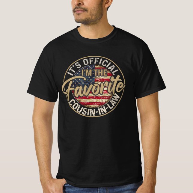 Camiseta É oficial, sou o cunhado favorito (Frente)