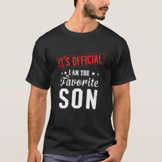 Camiseta É oficial, sou o filho favorito